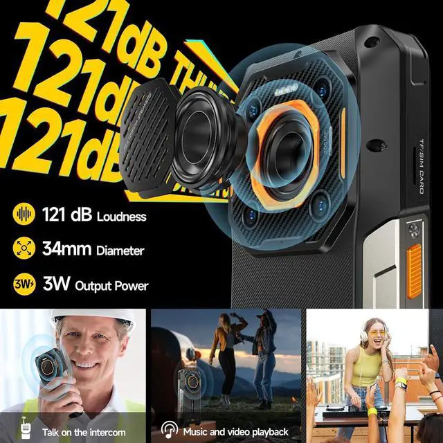 Alt view image 7 of 7 - sluting Ulefone Armor 26 Ultra 5G Rugged Smartphone, MTK Dimensity 8020 24GB+512GB, 200MP Quad Camera, 15600mAh(120W), 33W Dock Charging, 121dB Speaker, 6.78" FHD+ Corning Gorilla Screen, IP68/69K, An