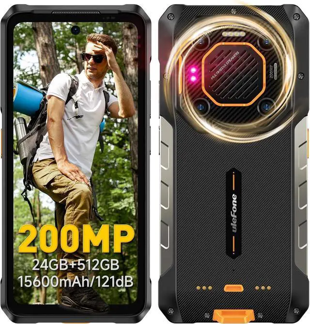 Main image of sluting Ulefone Armor 26 Ultra 5G Rugged Smartphone, MTK Dimensity 8020 24GB+512GB, 200MP Quad Camera, 15600mAh(120W), 33W Dock Charging, 121dB Speaker, 6.78" FHD+ Corning Gorilla Screen, IP68/69K, An