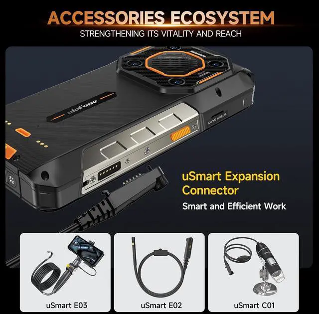 Alt view image 2 of 7 - sluting Ulefone Armor 26 Ultra 5G Rugged Smartphone, MTK Dimensity 8020 24GB+512GB, 200MP Quad Camera, 15600mAh(120W), 33W Dock Charging, 121dB Speaker, 6.78" FHD+ Corning Gorilla Screen, IP68/69K, An