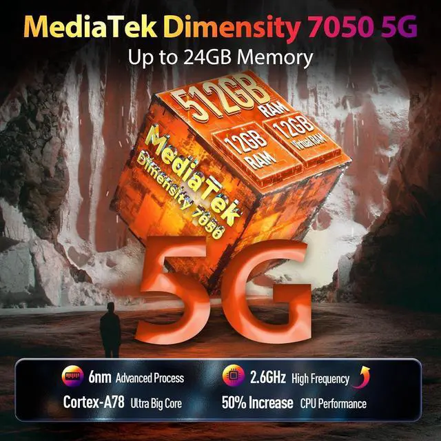 Alt view image 3 of 7 - sluting Ulefone Power Armor 18T Ultra 5G Rugged Phone, Thermal Imaging Camera, 108MP Camera, 24GB+512GB MTK Dimensity 7050, 9600mAh QI 15W Wireless Charging, 6.58" FHD+ Corning Gorilla Screen, Android