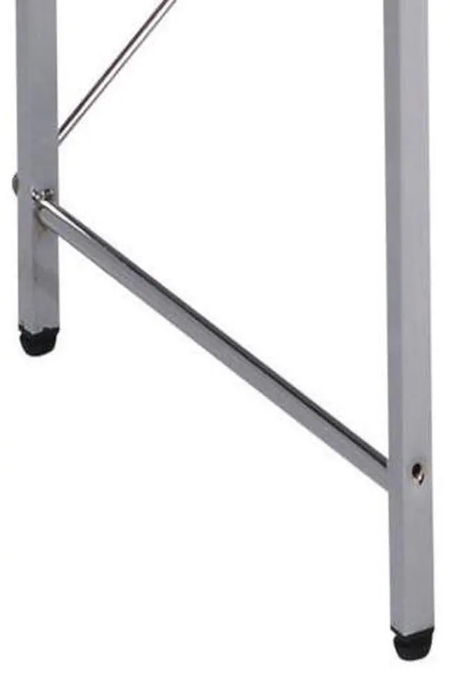 Alt view image 3 of 7 - taoruifang Elvis Black & Chrome Finish Writing Desk W/Shelves