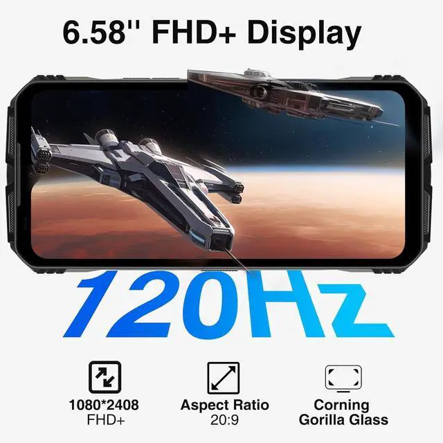 Alt view image 2 of 7 - sluting DOOGEE V MAX Plus 5G Rugged Smartphone,22000mAh 36GB+512GB Android 14 Rugged Phone,200MP+32MP+20MP Night Vision Rugged Cell Phone,6.58" FHD+120Hz IPS Screen,IP68/IP69K Waterproof Phone,N