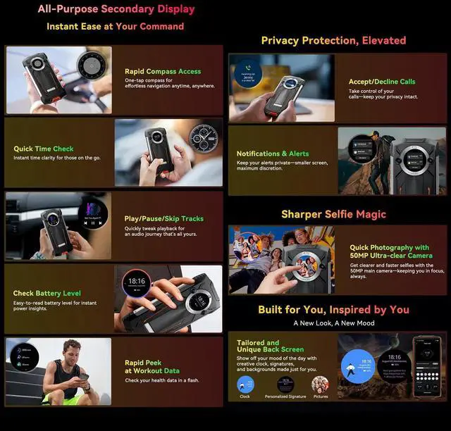 Alt view image 2 of 7 - sluting Blackview BV8200 Rugged Smartphone 12GB+256GB MTK Helio G100 6.5" 2.4K