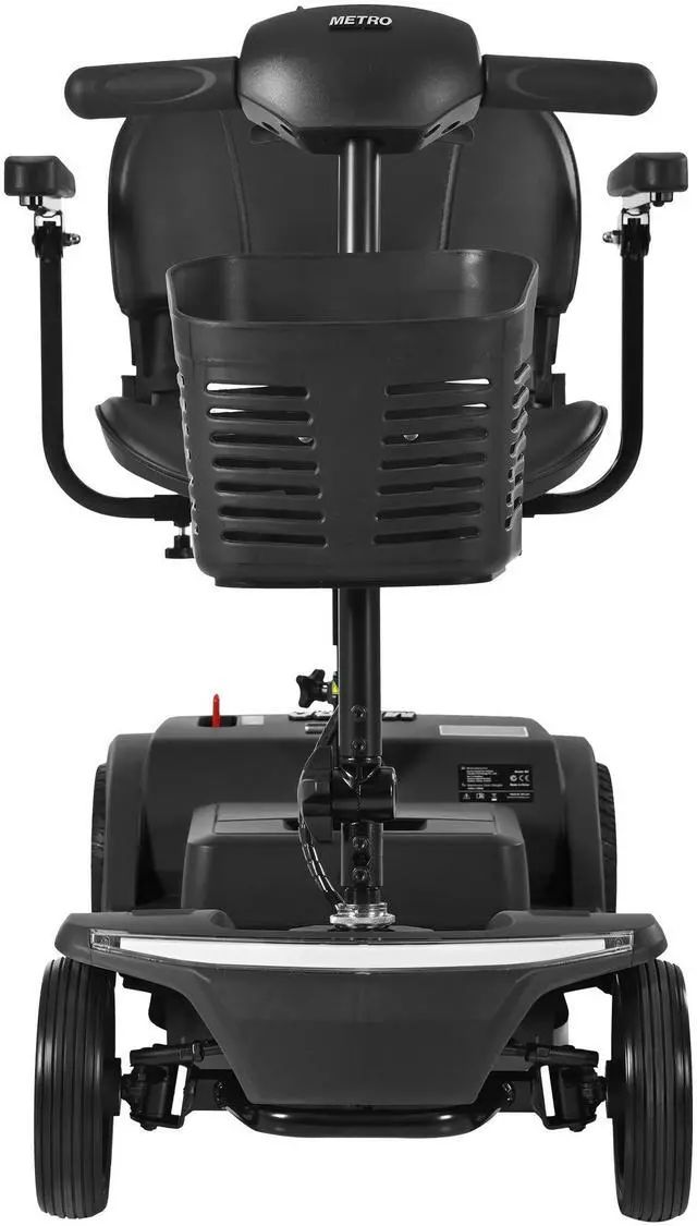 Alt view image 5 of 7 - taoruifang 20-Mile Portable Electric Scooter w/LED Lights, Folding Design & Adjustable Tiller - Black