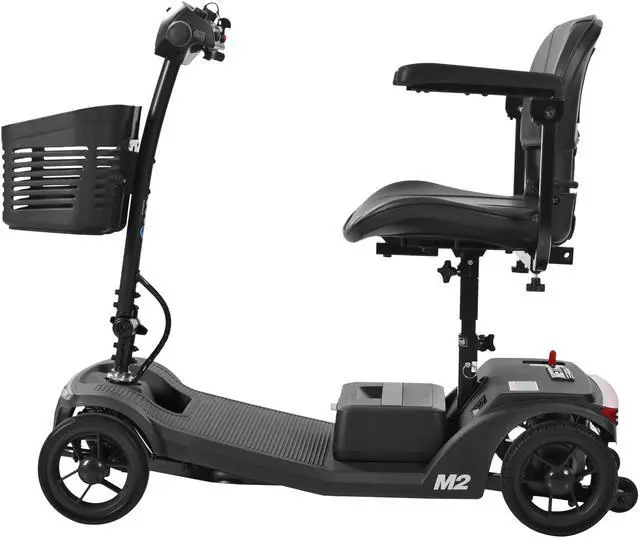 Alt view image 7 of 7 - taoruifang 20-Mile Portable Electric Scooter w/LED Lights, Folding Design & Adjustable Tiller - Black