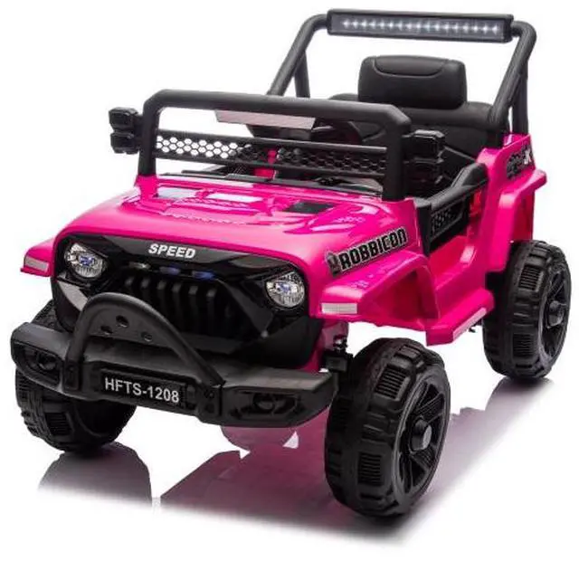 Alt view image 7 of 7 - taoruifang 12V Kids Ride On Electric Truck Car W/Parents Control,2WD,Four-wheel suspension,Early education function,Adjustable volume,USB,MP3,Bluetooth,Microphone jack,Power display,LED lights For kid