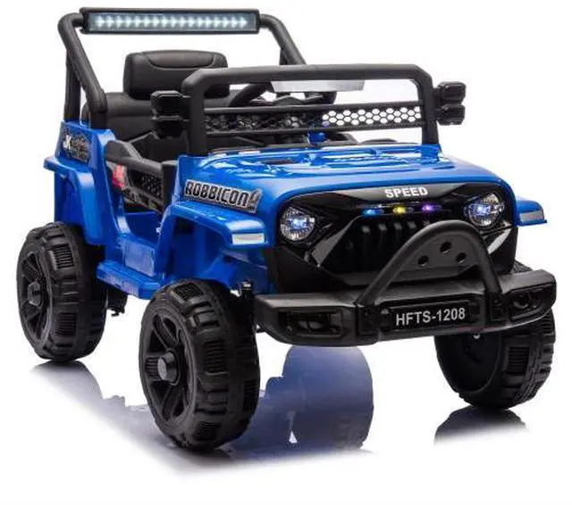 Alt view image 2 of 7 - TAORUIFANG 12V Kids Ride On Electric Truck Car Four-wheel suspension BLUE