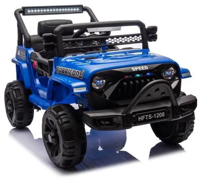 Alt view image 5 of 7 - TAORUIFANG 12V Kids Ride On Electric Truck Car Four-wheel suspension BLUE