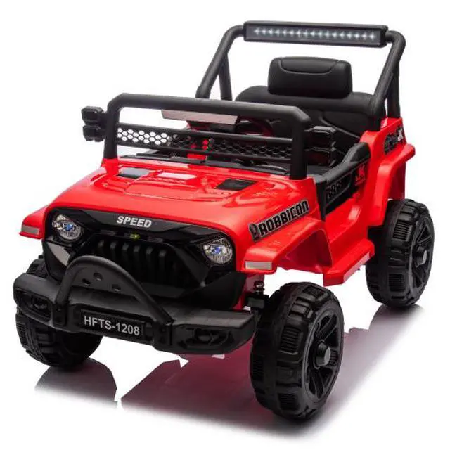 Alt view image 2 of 7 - TAORUIFANG 12V Kids Ride On Electric Truck Car Four-wheel suspension RED