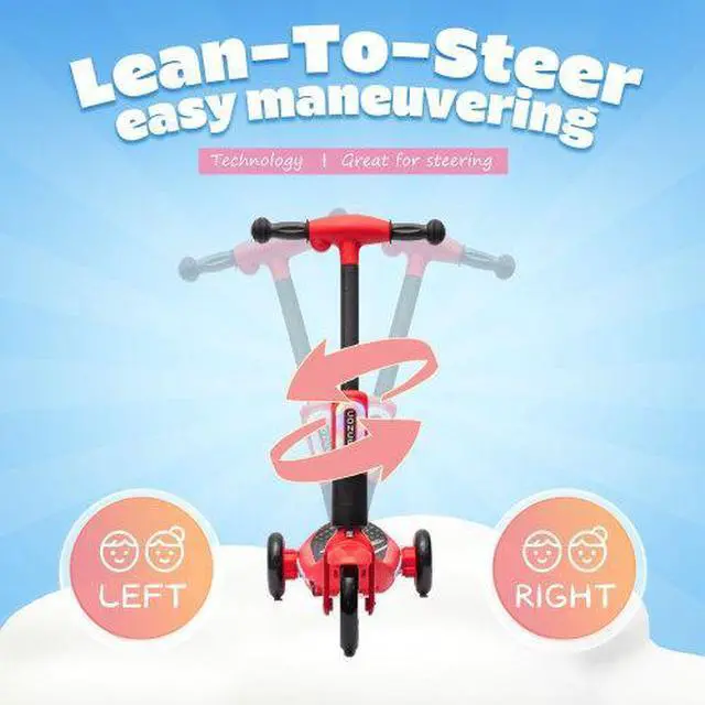 Alt view image 5 of 7 - taoruifang 2 in1 Kids Ride On Three-Wheel Balance Electric Scooter,Toy for kids,Tail Color Lights W/Spray,Wider Pedal,PU Wheels For Effective Floor Protection,Independent Light Switch With Music