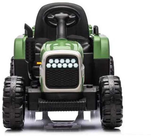 Alt view image 2 of 7 - taoruifang Ride on Tractor with Trailer,24V Battery Powered Electric Tractor Toy, 200w*2motor 1.86-4.97MPH/Remote Control,electric car for kids,Three speed adjustable,USB,MP3 ,Bluetooth,LED light