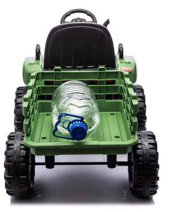 Alt view image 6 of 7 - taoruifang Ride on Tractor with Trailer,24V Battery Powered Electric Tractor Toy, 200w*2motor 1.86-4.97MPH/Remote Control,electric car for kids,Three speed adjustable,USB,MP3 ,Bluetooth,LED light