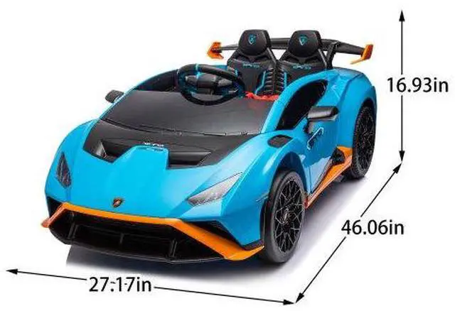 Alt view image 2 of 7 - taoruifang Lamborghini Huracan Sto 24V Kids Electric Ride-On Drift Car: Speeds 1.86-5.59 MPH, Ages 3-8, Foam Front Wheels, 360° Spin, LED Lights, Dynamic Music, Early Learning, USB Port, Drift Feature