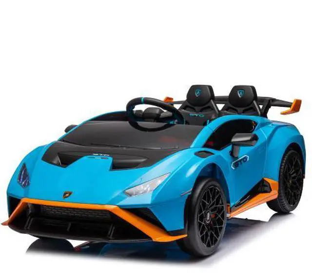 Alt view image 6 of 7 - taoruifang Lamborghini Huracan Sto 24V Kids Electric Ride-On Drift Car: Speeds 1.86-5.59 MPH, Ages 3-8, Foam Front Wheels, 360° Spin, LED Lights, Dynamic Music, Early Learning, USB Port, Drift Feature