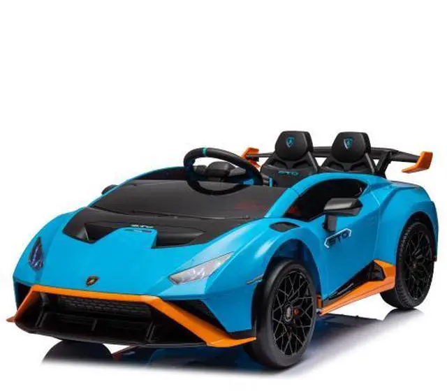 Alt view image 7 of 7 - taoruifang Lamborghini Huracan Sto 24V Kids Electric Ride-On Drift Car: Speeds 1.86-5.59 MPH, Ages 3-8, Foam Front Wheels, 360° Spin, LED Lights, Dynamic Music, Early Learning, USB Port, Drift Feature