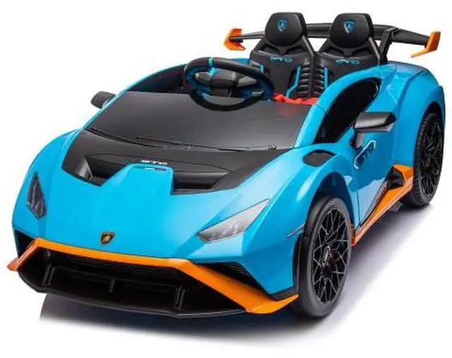 Main image of taoruifang Lamborghini Huracan Sto 24V Kids Electric Ride-On Drift Car: Speeds 1.86-5.59 MPH, Ages 3-8, Foam Front Wheels, 360° Spin, LED Lights, Dynamic Music, Early Learning, USB Port, Drift Feature