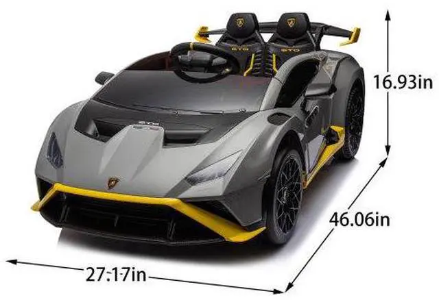 Main image of taoruifang Lamborghini Huracan Sto 24V Kids Electric Ride-On Drift Car: Speeds 1.86-5.59 MPH, Ages 3-8, Foam Front Wheels, 360° Spin, LED Lights, Dynamic Music, Early Learning, USB Port, Drift Feature