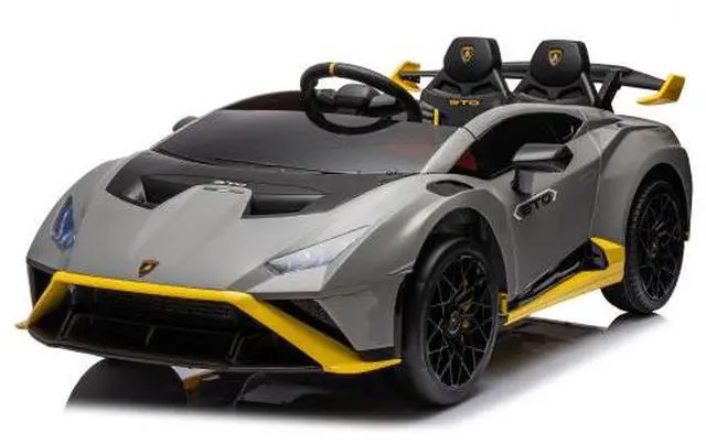Alt view image 4 of 7 - taoruifang Lamborghini Huracan Sto 24V Kids Electric Ride-On Drift Car: Speeds 1.86-5.59 MPH, Ages 3-8, Foam Front Wheels, 360° Spin, LED Lights, Dynamic Music, Early Learning, USB Port, Drift Feature