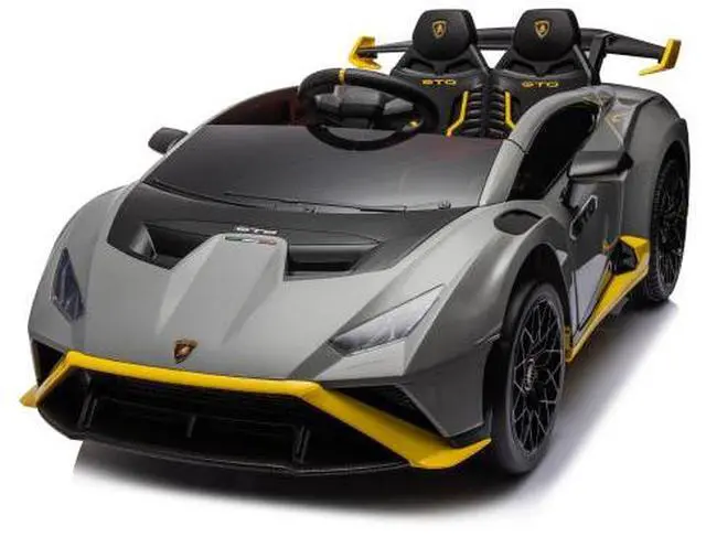 Alt view image 2 of 7 - taoruifang Lamborghini Huracan Sto 24V Kids Electric Ride-On Drift Car: Speeds 1.86-5.59 MPH, Ages 3-8, Foam Front Wheels, 360° Spin, LED Lights, Dynamic Music, Early Learning, USB Port, Drift Feature