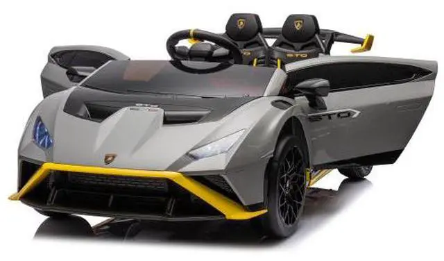 Alt view image 3 of 7 - taoruifang Lamborghini Huracan Sto 24V Kids Electric Ride-On Drift Car: Speeds 1.86-5.59 MPH, Ages 3-8, Foam Front Wheels, 360° Spin, LED Lights, Dynamic Music, Early Learning, USB Port, Drift Feature