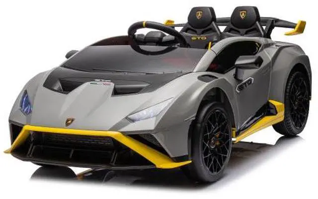 Alt view image 5 of 7 - taoruifang Lamborghini Huracan Sto 24V Kids Electric Ride-On Drift Car: Speeds 1.86-5.59 MPH, Ages 3-8, Foam Front Wheels, 360° Spin, LED Lights, Dynamic Music, Early Learning, USB Port, Drift Feature