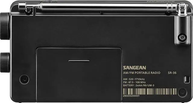 Alt view image 3 of 6 - Sangean AM/FM Analog Hand Held Radio With Built In Speaker
