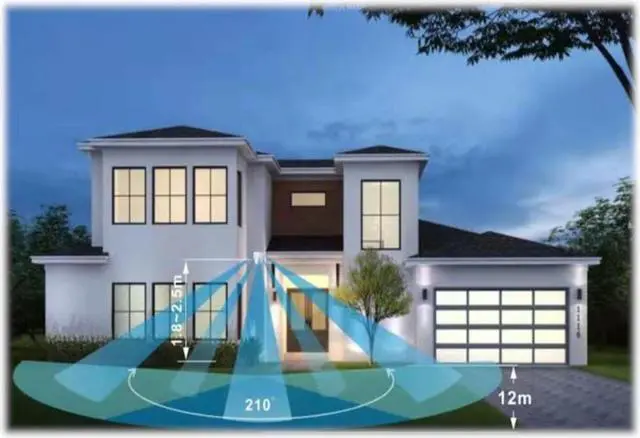 Alt view image 3 of 3 - Versonel Nightwatcher Robotic Motion Tracking WiFi Security Light Camera VSL95