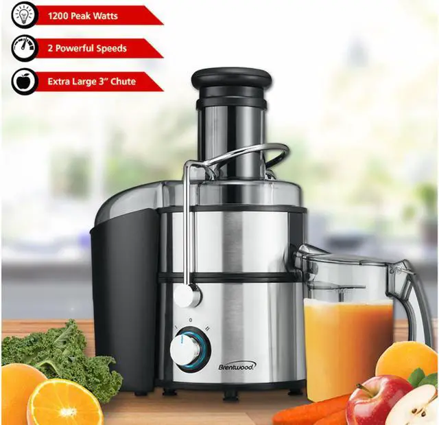 Alt view image 5 of 5 - Brentwood Appliances JC-500 Stainless Body Power Juice Extractor 700W