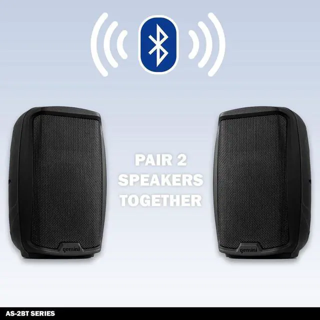 Alt view image 2 of 15 - Gemini Sound AS-2108BT Active 8 Inch Woofer 500W