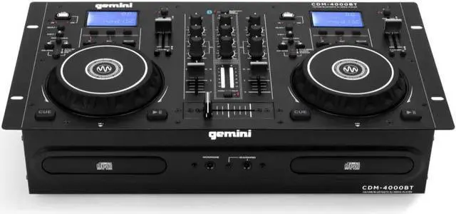 Main image of Gemini Sound Pro StandAlone DJ Dual Deck Media Player Mixer