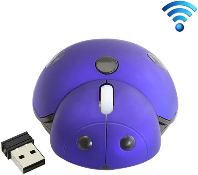 Main image of CM0184 3000 DPI 3-keys Mini Ladybug 2.4G Wireless Mouse Personalized Wireless Mouse