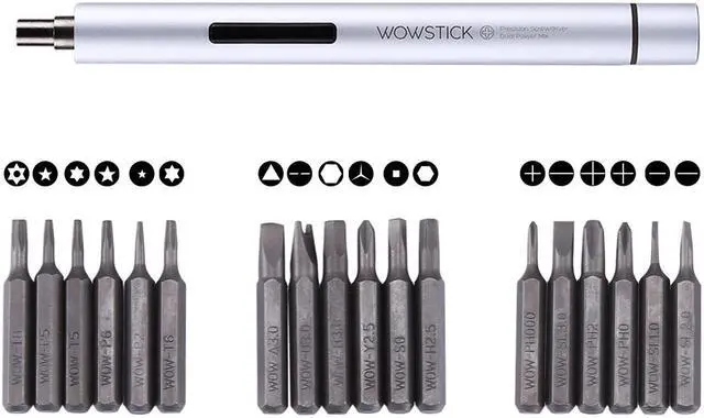 Alt view image 5 of 7 - Wowstick 19 in 1 Dual Power Smart Hand Pen Screwdriver Kits  Precision Bits Repair Tool for Phones & Tablets