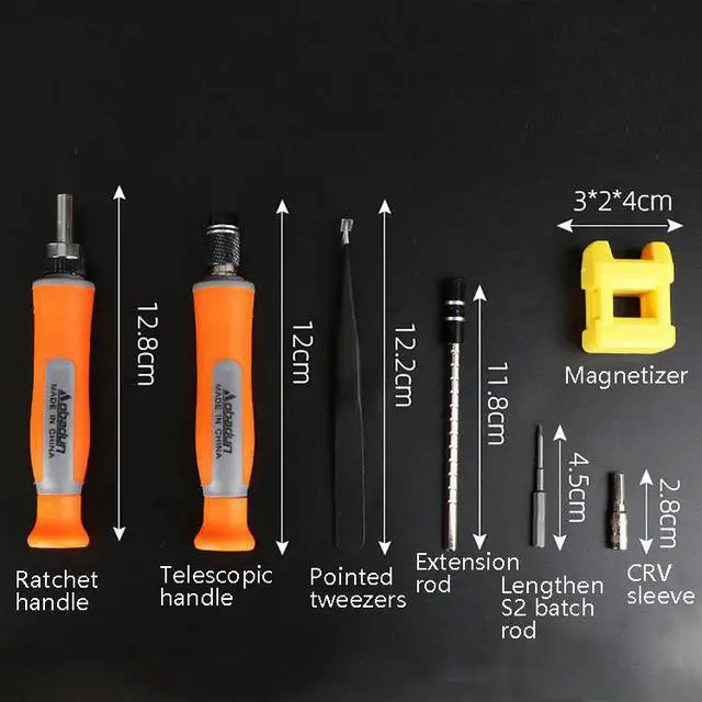 Alt view image 2 of 6 - Obadun 9802 31 in 1 Screwdriver Set Tool Computer Clock Precision Multi-Function Repair Tool, Series: Ratchet Handle