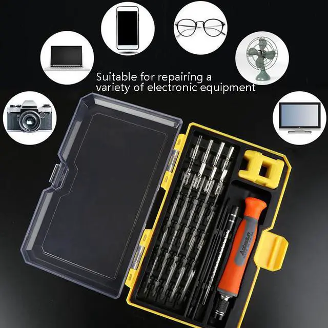 Alt view image 5 of 6 - Obadun 9802 31 in 1 Screwdriver Set Tool Computer Clock Precision Multi-Function Repair Tool, Series: Ratchet Handle
