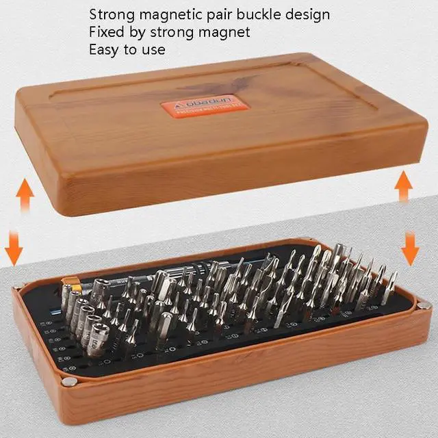 Alt view image 2 of 6 - Obadun 9801 68 In 1 Screwdriver Set Manual Batch Glasses Screwdriver Hardware Repair Tool