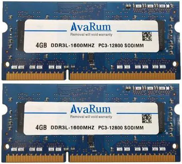 Main image of Avarum 8GB (2 x 4GB) Replacement for Kingston KVR16LS11/4 DDR3L-1600 SODIMM 1Rx8 Laptops Memory
