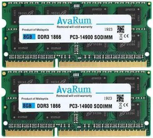 Main image of 16GB Kit (2 x 8GB) DDR3L-1866 SODIMM 2Rx8 1.35V Memory for Fujitsu LifeBook AH552-SL by Avarum Ram