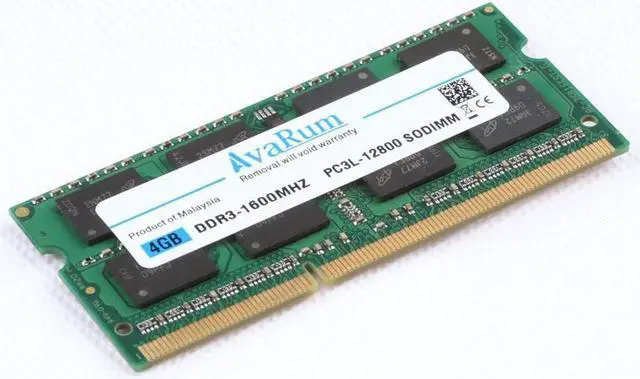Alt view image 3 of 3 - Avarum 4GB PC3L-12800 DDR3L 1600MHz RAM for Apple MacBook Pro (Mid 2012), iMac (Late 2012, Early/Late 2013, Late 2014, Mid 2015), Mac Mini (Late 2012) | 204-Pin SODIMM Memory Upgrade Kit 1.35V 2Rx8