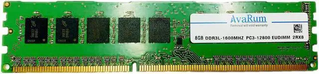 Main image of HMT41GU7AFR8A-PB Hynix Replacement 8GB DDR3L-1600 PC3L-12800 ECC Unbuffered Memory by Avarum RAM