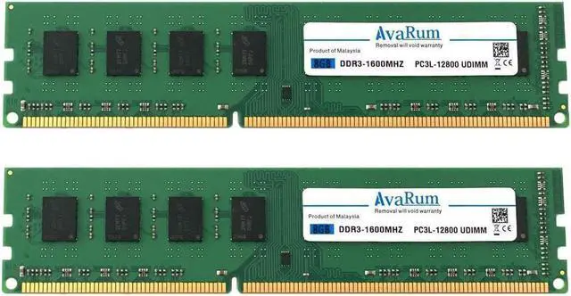 Main image of Avarum Ram 16GB Kit (2 x 8GB) DDR3L-1600 UDIMM for Intel DB75EN