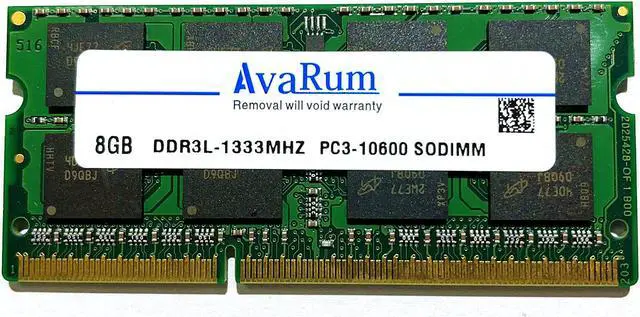 Main image of 8GB DDR3L-1333Mhz (PC3L 10600) SODIMM 1.35V 2Rx8 Memory for Laptops by Avarum Ram