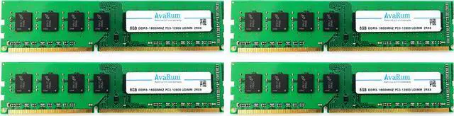 Main image of 32GB (4x8GB) DDR3 1600mhz(PC3 12800) ECC Unbuffered Memory RAM 2RX8 1.5V EUDIMM by Avarum