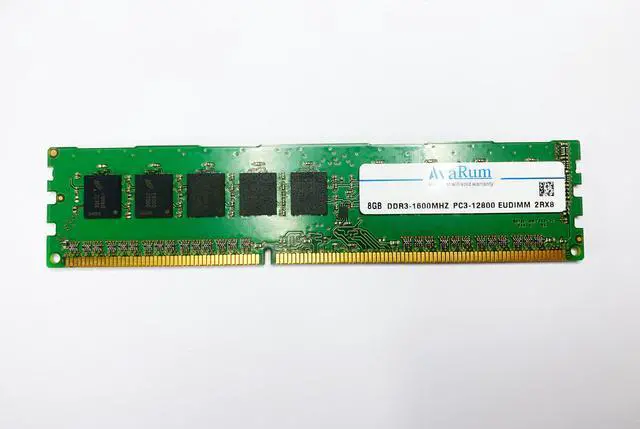 Main image of 8GB (1x8GB) DDR3 1600mhz(PC3 12800) ECC Unbuffered Memory RAM 2RX8 1.5V EUDIMM by Avarum