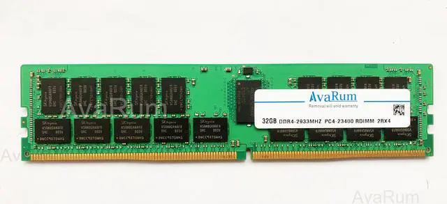 Main image of AvaRum 32GB DDR4 2933MHz PC4-23400 2Rx4 ECC Registered Memory RDIMM RAM
