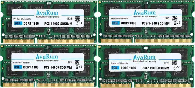 Main image of 32GB KIT (4X8GB) DDR3L-1866 MHz Avarum RAM Memory for Apple iMac Late 2015 27" Retina 5K