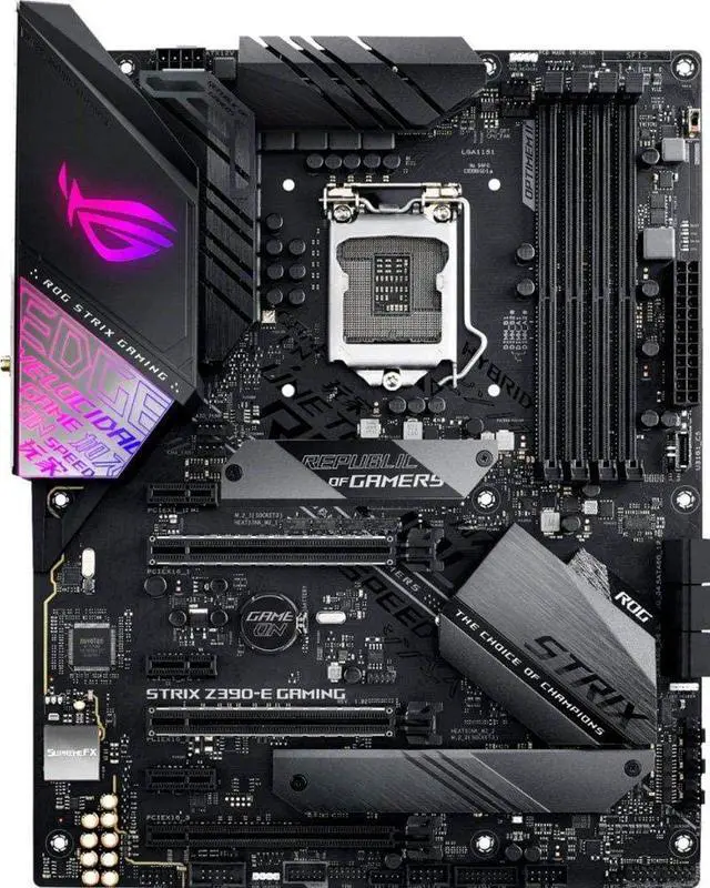 Alt view image 2 of 7 - Asus ROG STRIX Z390-E GAMING ATX Desktop Motherboard Combo Set with Intel Core i5-7400 LGA 1151 CPU 2pcs X 16GB = 32GB 3200MHz DDR4 Memory by Avarum Ram