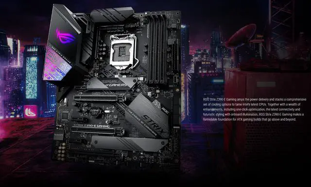 Alt view image 4 of 7 - Asus ROG STRIX Z390-E GAMING ATX Desktop Motherboard Combo Set with Intel Core i5-7400 LGA 1151 CPU 2pcs X 16GB = 32GB 3200MHz DDR4 Memory by Avarum Ram