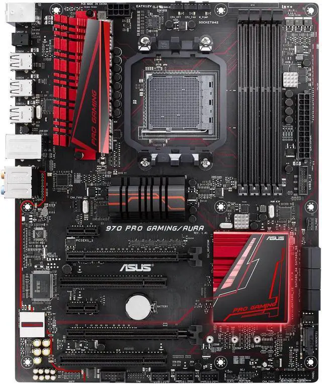 Alt view image 2 of 6 - ASUS 970 PRO GAMING/AURA 970 AM3+ ATX Gaming Motherboard Combo Set with AMD Phenom II X6 1090T 6-Core 3.2GHz AM3 CPU Processor 4pcs X 8GB = 32GB DDR3L 1600MHz Memory by Avarum Ram