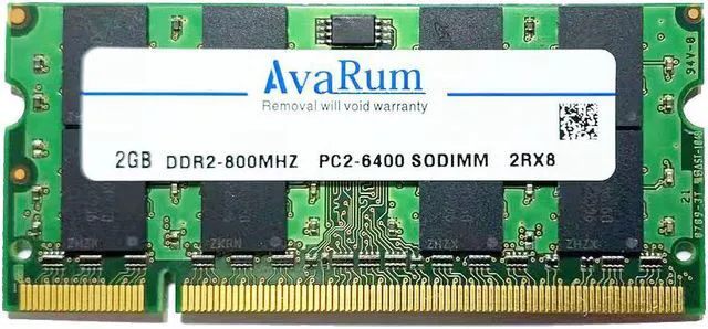 Micron 2GB 2Rx8 PC2-6400S DDR2-800 Laptop RAM - RnD Computers