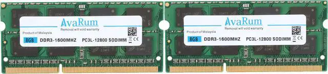 Main image of 16GB (2x8GB) DDR3 1600 (PC3 12800) SODIMM Laptop Memory RAM